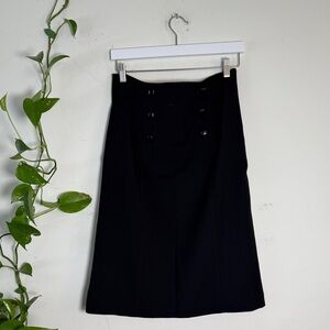 Banana Republic Black Wool Pencil Skirt. - New